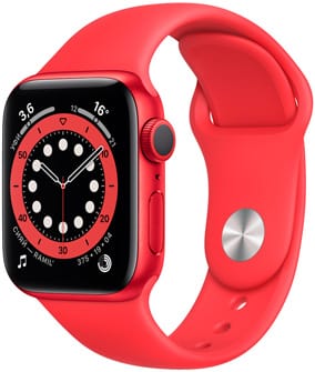Apple Watch 6 Алюминий красный / красный спортивный